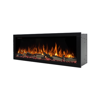 Beépíthető elektromos kandalló Mexico 43, Art Flame, 480×1100×250 mm, 1500 W, több mint 100 színkombináció, termosztát, dekoratív fahasábok és kristályok