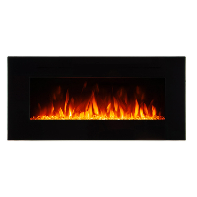 Pebble elektromos fali kandalló, Art Flame, 508x1067x120 mm, 1500 W, 10 háttérvilágítási szín, 5 lángfényességi szint, Időzítő