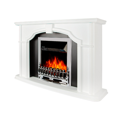 Elektromos kandalló Sherlock & Galileo silver, Art Flame, 850x1300x330 mm, 2000 W, Termosztát, 5 lángfényességi szint, Időzítő