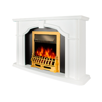 Elektromos kandalló Sherlock & Galileo gold, Art Flame, 850x1300x330 mm, 2000 W, Termosztát, 5 lángfényességi szint, Időzítő