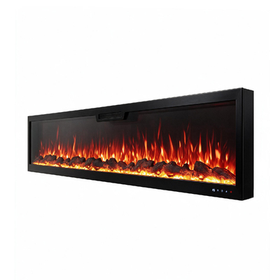 Vegas 84 fali-beépithető elektromos kandalló, Art Flame, 457x2133x126 mm, 1500 W, 10 lángszín, Termosztát, Farönkök és kristályok