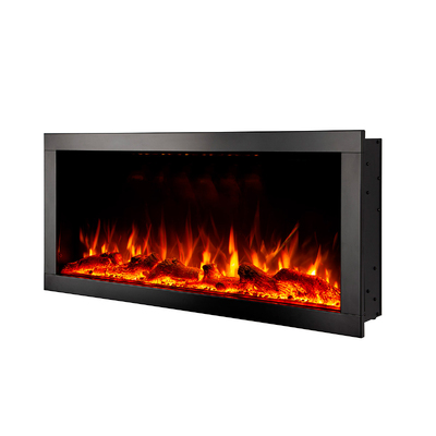 Fali-beépithető elektromos kandalló  Haven 60, Art Flame, 460x1524x162 mm, 1500 W, több mint 100 színkombináció, Termosztát, Farönkök és kristályok