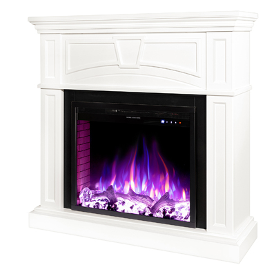 Elektromos kandalló Laura & Tomas, Art Flame, 1000x1080x270 mm, 1500W, 50 színkombináció, Termosztát, Farönk és kristály