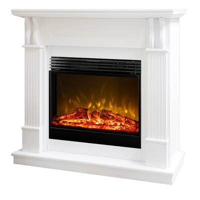 Elektromos kandalló Verona & Mirabella, Art Flame, 1125x1200x310 mm, 1950 W, Égő fa ropogó hanghatás, 5 lángfényességi szint, Időzítő