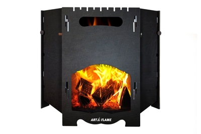 Hordozható, összecsukható Pablo grillsütő, kempingezéshez vagy kertbe, Art Flame, 497×430×430 mm