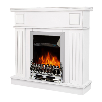 Elektromos kandalló Marina & Galileo silver, Art Flame, 997x1034x270 mm, 2000 W, Termosztát, 5 lángfényességi szint, Időzítő