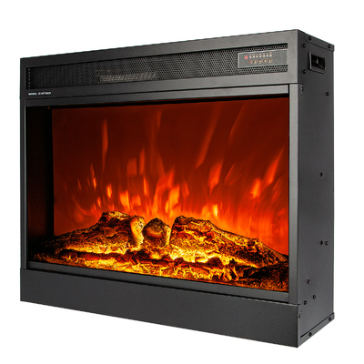 Beépített elektromos kandalló Mirabella, Art Flame, 596x700x220 mm, 1950 W, Égő fa ropogó hanghatás, 5 lángfényességi szint, Időzítő