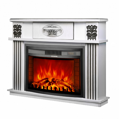 Elektromos kandalló Roma mini & Zakynthos, Art Flame, 974x1200x318 mm, 1500 W, 2 fűtési fokozat, 5 lángfényességi szint, Időzítő