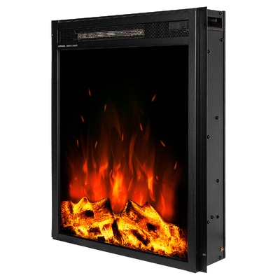 Beépített elektromos kandalló Miriam, Art Flame, 601x496x136 mm, 1500 W, 2 fűtési fokozat, 5 lángfényességi szint, Időzítő