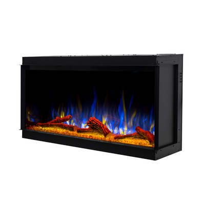 Beépített 3D elektromos kandalló Haiti 40, Art Flame, 533x1035x332 mm, 1500 W, több mint 100 színkombináció, Termosztát, Farönkök és kristályok