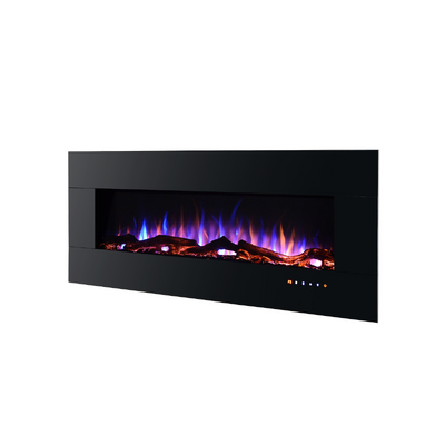 Edvance fali-beépithető elektromos kandalló, Art Flame, 520x1270x112 mm, 1500 W, 3 lángszín, Bluetooth, 5 lángfényességi szint
