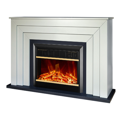 Elektromos kandalló Fabiano & Mars, Art Flame, 850x1300x300 mm, 1500 W, 2 fűtési fokozat, 5 lángfényességi szint, Időzítő