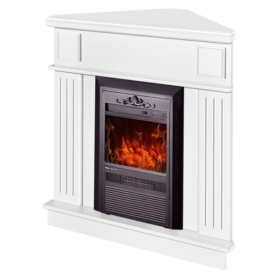 Elektromos sarokkandalló Marina & Cristina, Art Flame, 1000x1000x500 mm, 2000 W, 2 fűtési fokozat, 5 lángfényességi szint, Időzítő